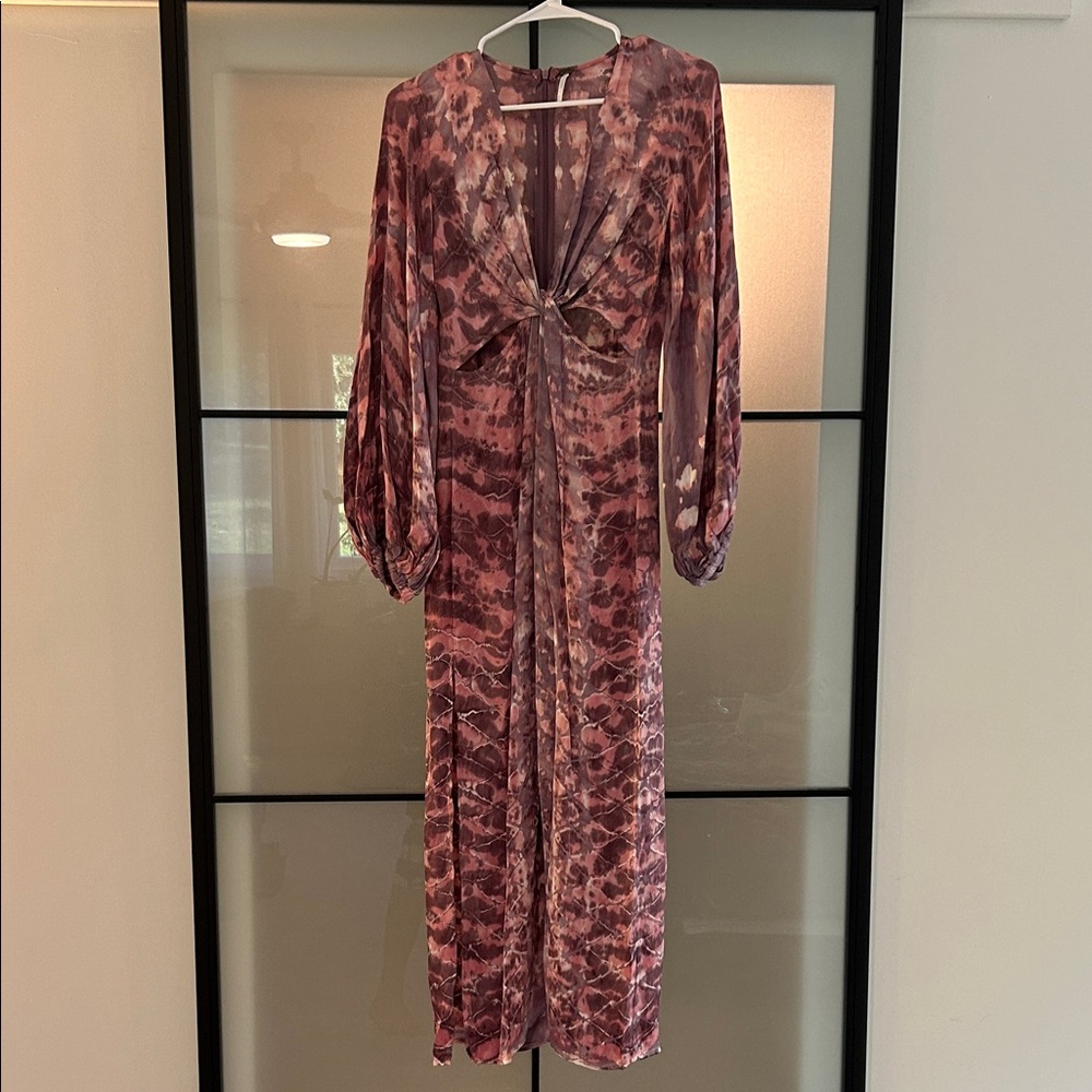 YFB young fabulous broke Hadi midi Dress in raisin boa wash S